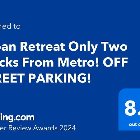 Urban Retreat Basement Studio Only Two Blocks From Metro! Off Street Parking! Washington Exterior photo